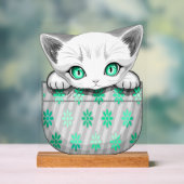 Cute de chat et pointe joueuse à partir d'une poch (Neutre)