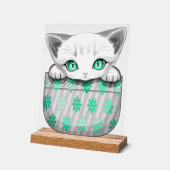 Cute de chat et pointe joueuse à partir d'une poch (Angle)