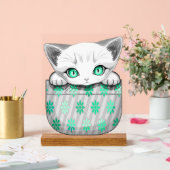 Cute de chat et pointe joueuse à partir d'une poch (Mariage)