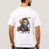 Cute Death Halloween T-shirt (Achterkant)