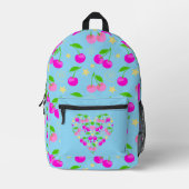 Cute Decora Kei Cherry Patterned Bedrukte Rugzak (Voorkant)