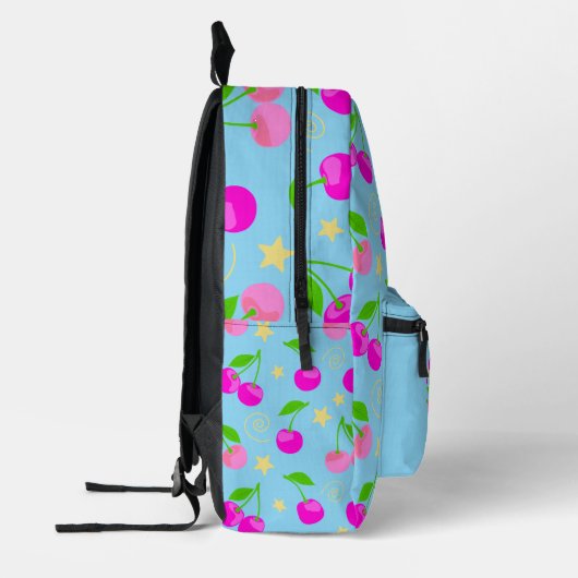 Cute Decora Kei Cherry Patterned Bedrukte Rugzak (Links)