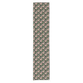 Cute Decorated Llamas Pattern Korte Tafelloper (Voorkant)