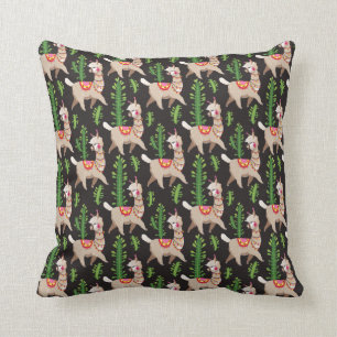 Cute Decorated Llamas Pattern Kussen