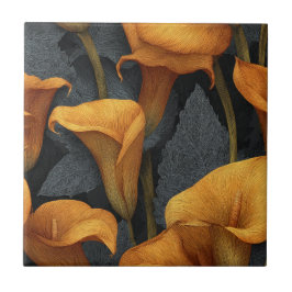 Cute Decorative Calle Lilies Tiles For Home Decor Tegeltje