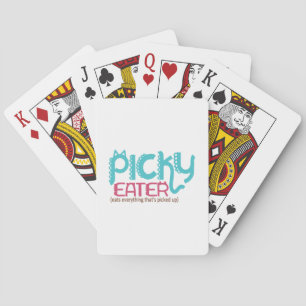 Cute Decorative Picky Eater Pokerkaarten
