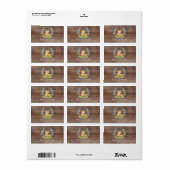 Cute Deer Boys Baby shower Étiquette de adresse (Feuille entière)