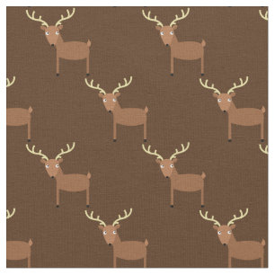 Cute Deer Kinder Baby Nursery Brown Stof