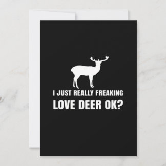 Cute Deer Lover Trendy Modern Aesthetic Feestdagenkaart
