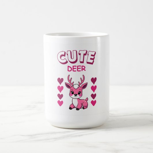 cute deer mug design  koffiemok (Center)