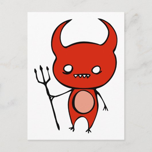Cute Demon Briefkaart (Voorkant)