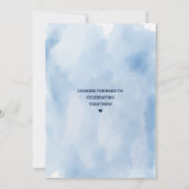 Cute Denim Blue Jean Baby shower Invitation (Dos)