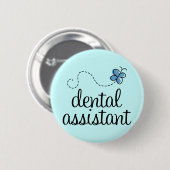 Cute Dental Assistant Ronde Button 5,7 Cm (Voorkant /achterkant)