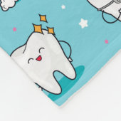 Cute Dental Pattern Fleece Deken (Hoek)