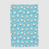 Cute Dental Pattern Golfhanddoek (Voorkant)