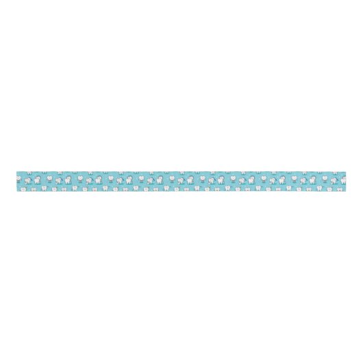 Cute Dental Pattern Grosgrain Lint (Voorkant)