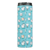 Cute Dental Pattern Thermosbeker (Achterkant)