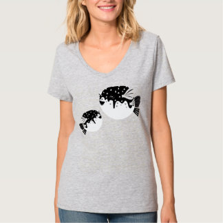 Cute Derpy Kogelvis Illustratie T-Shirt