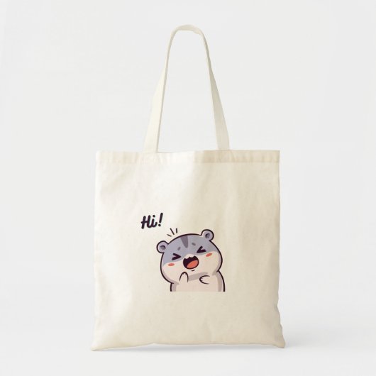 Cute Design Baby Dog Canvas tas (Voorkant)