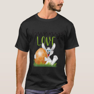 Cute Design Bunny Rabbit Lovers Easter Day Egg Cho T-shirt