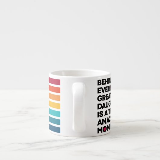 Cute Design Expression text voor Moederdag Espresso Kop (Achterkant)