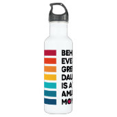 Cute Design Expression text voor Moederdag Waterfles (Achterkant)