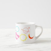 Cute Design of Flower Galaxy Combination Espresso Kop (Rechts)