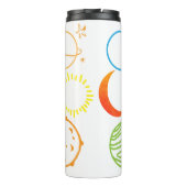 Cute Design of Flower Galaxy Combination Thermosbeker (Achterkant)