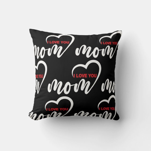 Cute Design Text I Love You Ma for Moederdag Kussen (Voorkant)