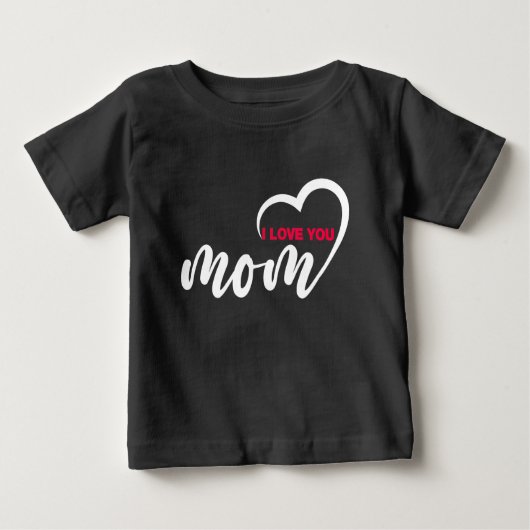 Cute Design Text Ik hou van je moeder met hart (Voorkant)