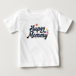 Cute Design Typography Super mammie
