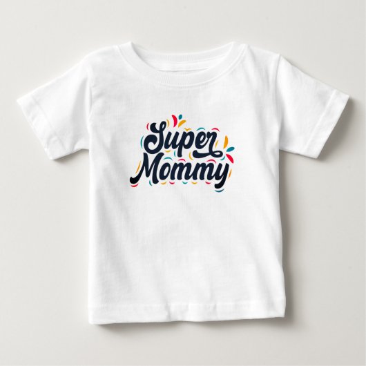 Cute Design Typography Super mammie (Voorkant)