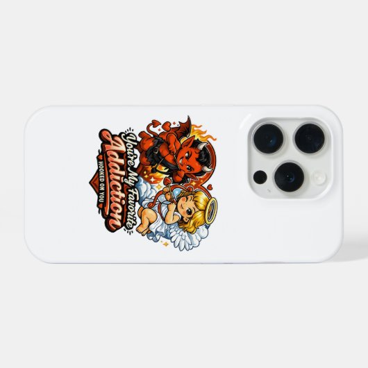 Cute Devil & Angel Valentine Day Love Design (Verso Horizontal)