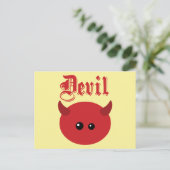 Cute Devil Briefkaart (Staand voorkant)
