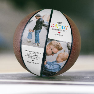Cute "Deze papa is van" fotocollage Basketbal