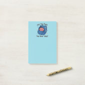 Cute “Did You Pack Your Brain Today?” Brain Pun Post-it® Notes (Op bureau)