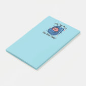 Cute “Did You Pack Your Brain Today?” Brain Pun Post-it® Notes (Schuin)