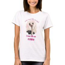 Cute dier T-shirt, grappige struisvogel tee