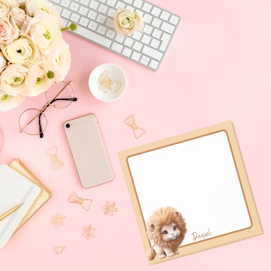 Cute Dieren Baby Leeuw   Post-it® Notes