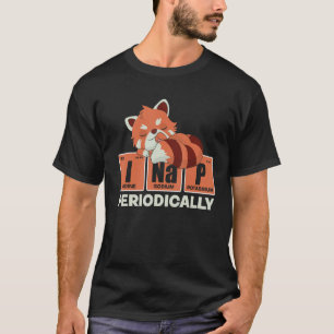 Cute Dieren Periodiek Systeem Slaap Pyjama Slaap R T-shirt