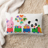 Cute Dieren Trein Kussen (Deken)