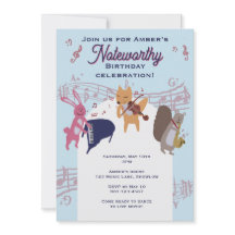 Cute Dierenband Speelt Instrumenten Maatwerk 