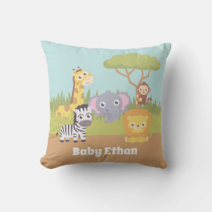 Cute dierentuin dieren babykamer decoratie kussen