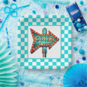 Cute Diner retro party  Papieren Bordje (Feest)