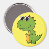 Cute Dino Dinosaur Magneet (Voorkant / Achterkant)