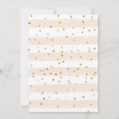 Cute Dino Girl Tea party 5Anniversaire Invitation (Dos)