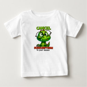 Cute Dino met Bril Humor T-shirt – Annuleer mijn a