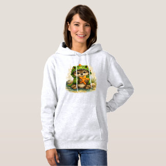 Cute Dino Otter Hoodie – Kawaii Animal Gift