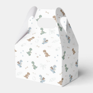 Cute Dino Patern Ballotins blancs