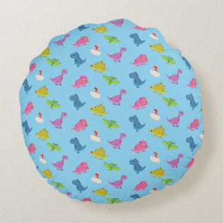 Cute Dinos Rond Kussen